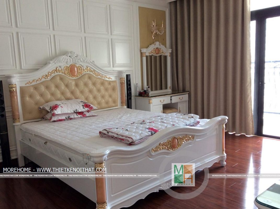 Thi công nội thất phòng ngủ chung cư cao cấp Royal City Nguyễn Trãi Thanh Xuân Hà Nội 